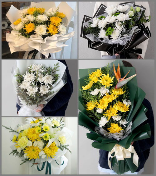 安徽宿州市萧县龙城镇龙山社区白事花束代送